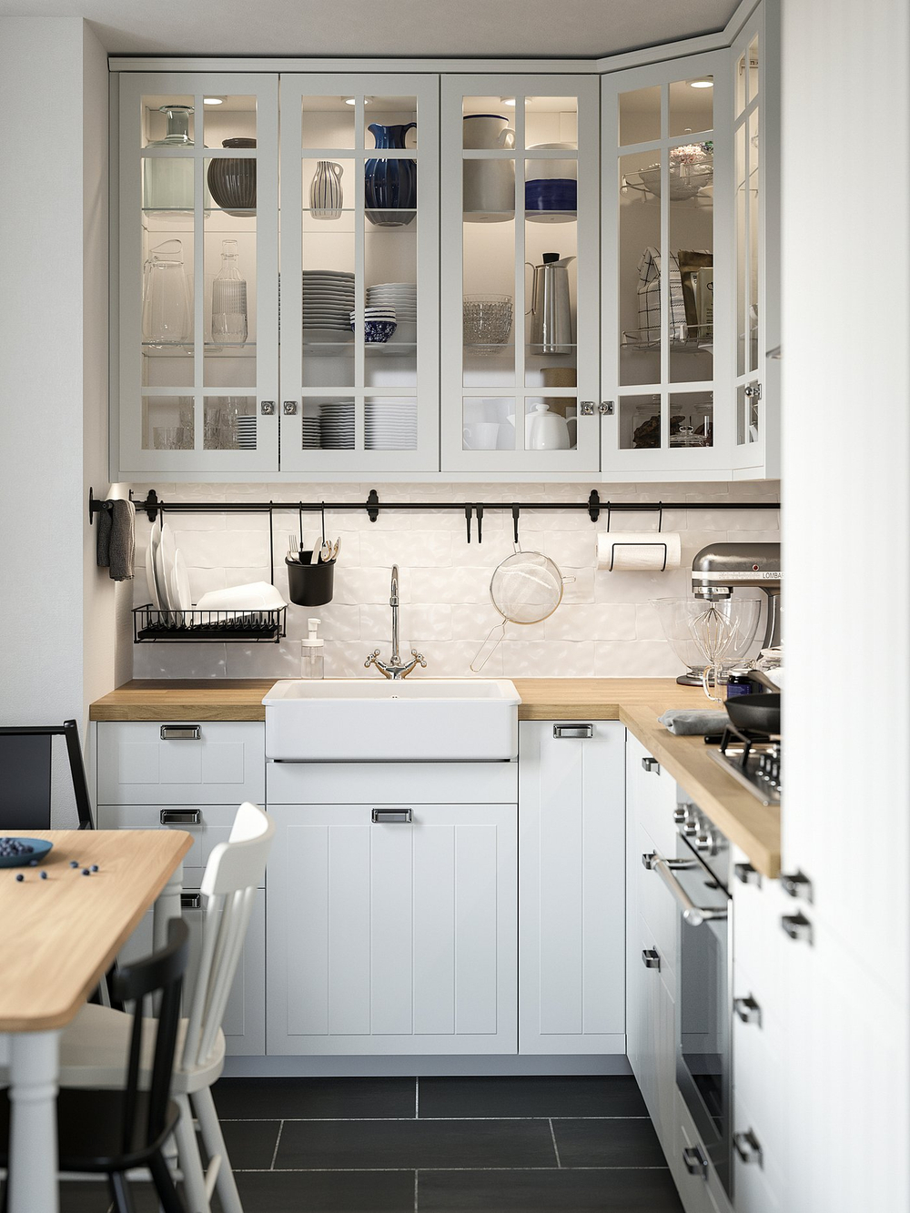 IKEA STENSUND  (ИКЕА СТЕНСУНД)  -  Дверь стеклянная - белый 40x40 см