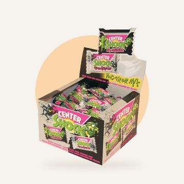 Жевательная резинка Center Shock Monster Mix со вкусом паука, 4 г