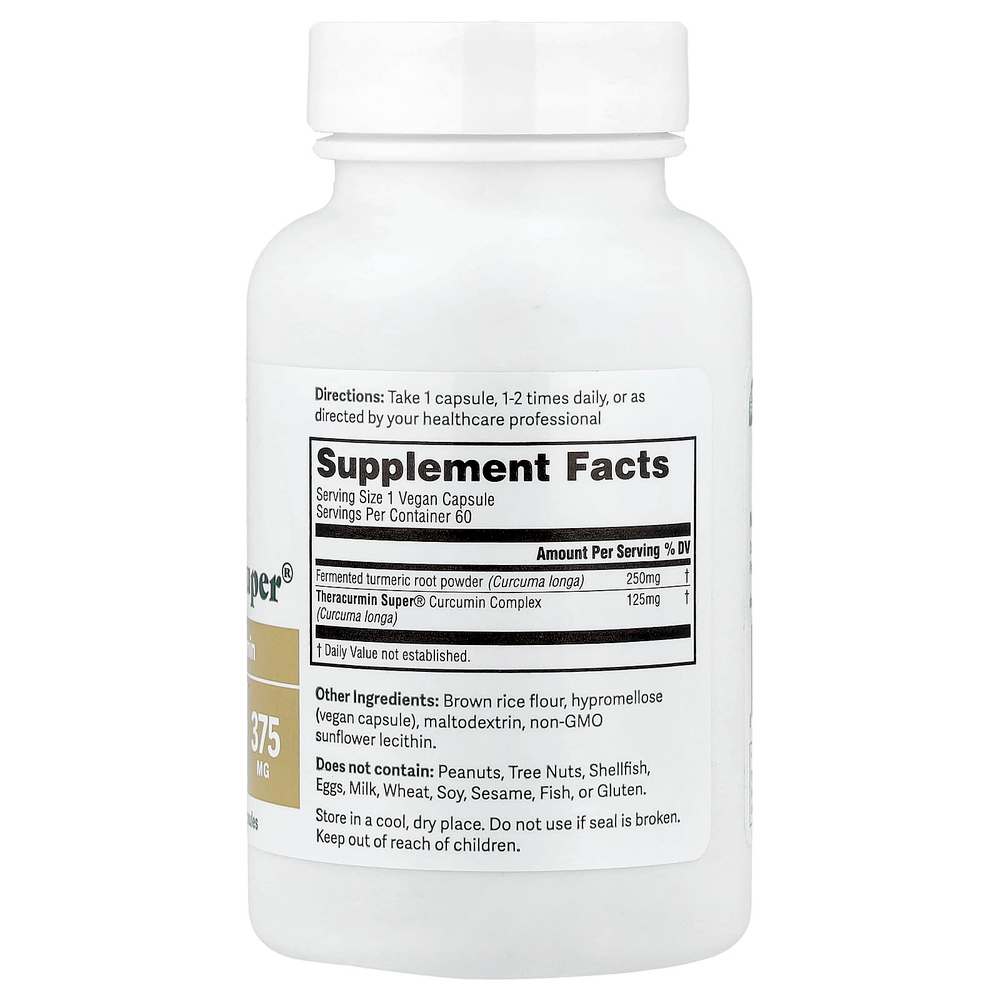 Dr. Murray's, Theracurmin Super®, куркумин с клинически доказанной эффективностью, 60 веганских капсул