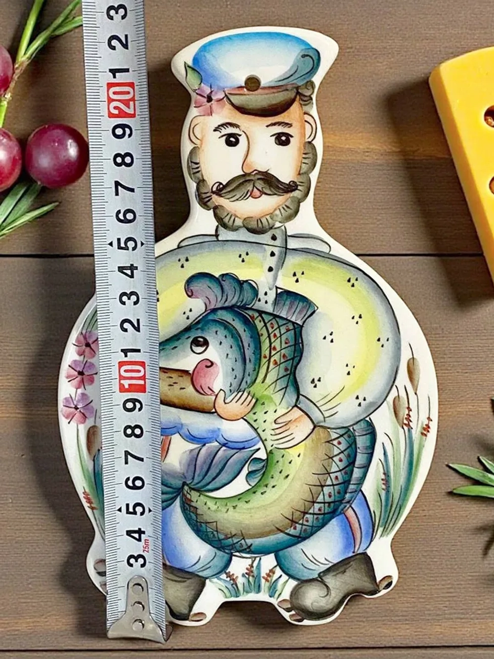 Сырная доска из фаянса Донской казак