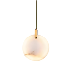 Подвесной светильник 11391P 15cm Brass / White Alabaster