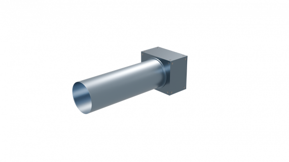 Flexag PWP-125/75x1 пленум вентиляционный прямой, D125, на 1 выxод, L=300 мм