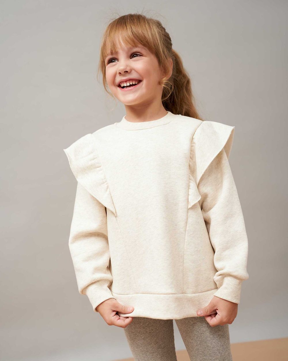 Свитшот с рюшами "Ванильный пудинг"