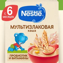 Каша Nestle безмолочная сухая мультизлаковая 200г с 6 месяцев