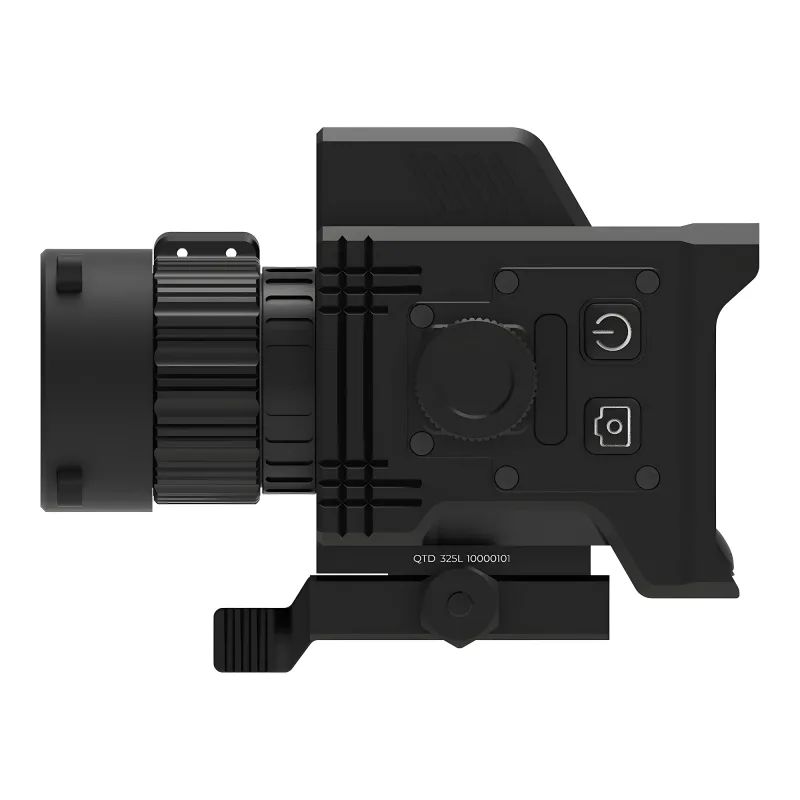 Коллиматор тепловизионный Gaut Nova TD 325L, x1-4, 384х288, D25мм дальномер - профиль справа с кнопками управления