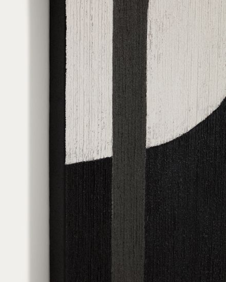 Абстрактная черно-белая картина Onure, 120 x 200 см