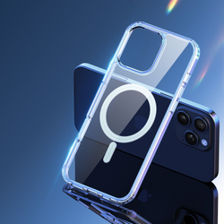 Усиленный прозрачный чехол с поддержкой MagSafe от Dux Ducis для iPhone 16 Pro, серия Clin Mag Series Case