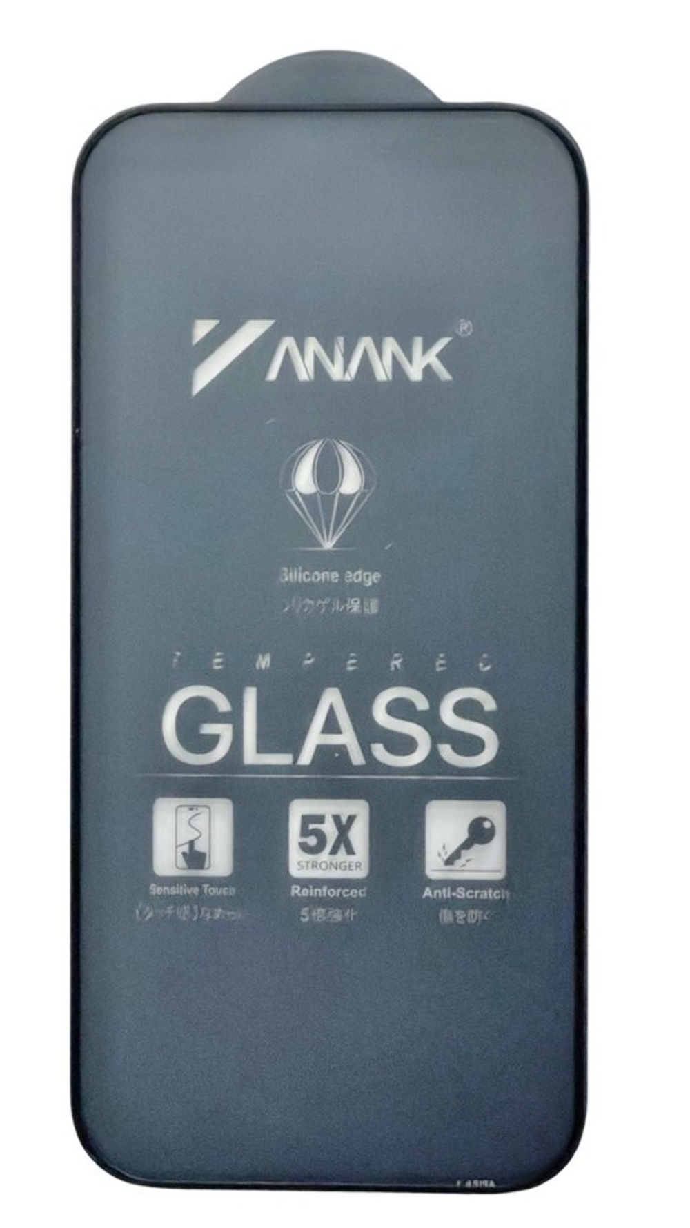 Защитное стекло i-Phone 17 Pro 6.3" Anank 3D Anti-crack with Silicone edge черное