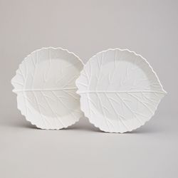 НАБОР ТАРЕЛОК ЗАКУСОЧНЫХ LEFARD "LEAVES" 2 ШТ. 22,5*21*2 СМ