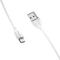 USB - микро USB Borofone BX19 Benefit, 1.0м, круглый, 2.4A, силикон, цвет: белый