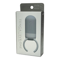 Серое эрекционное виброкольцо Tenga SVR One Penis Ring Smart Vibe Gray VRO-002
