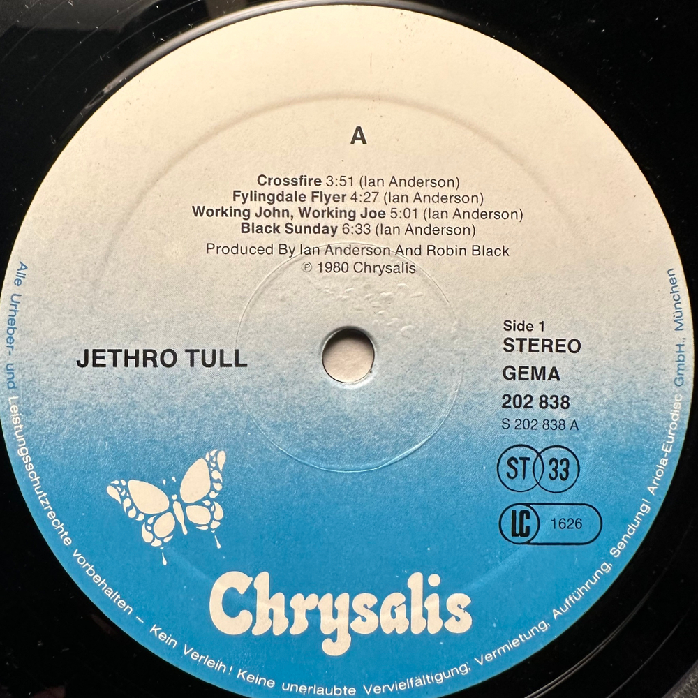 Jethro Tull- A (Германия 1980г.)