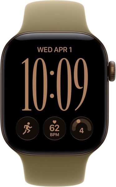 Умные часы Apple Watch Series 12 42 мм Dark Bronze Aluminum Case with Sport Band (S/M) Оливковый | Olive