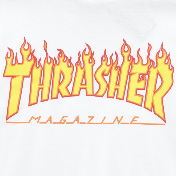 Футболка Thrasher Flame Logo (white) артикул: - купить в магазине Дайс