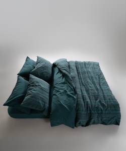 Lımasso КПБ 4 пр. Coastal Trio Dark Green ЕВРО пододеяльник 200*220, простынь 240*260, наволочки 50*70 2шт