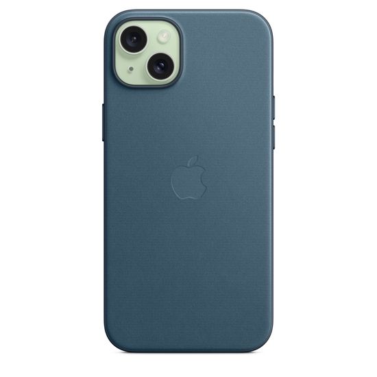 Чехол Apple для iPhone 15 Plus FineWoven с MagSafe Синий
