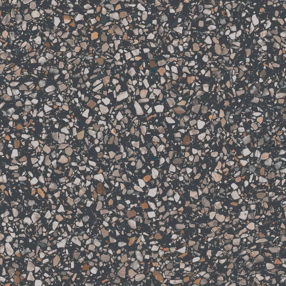 Керамогранит KERAMA MARAZZI БРИЧИОЛА чёрный матовый обрезной 60x60 / 9 мм. / KM6060G0021R