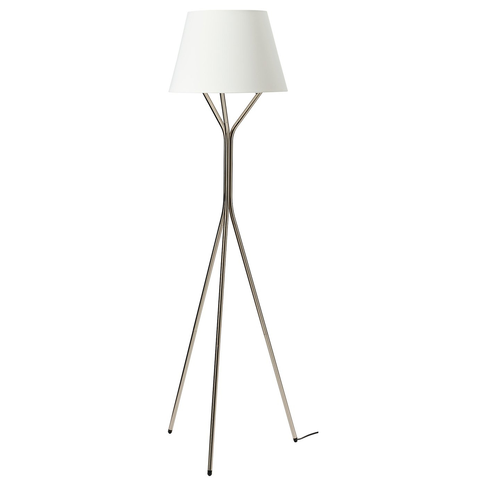 IKEA BLÄNKFYR  (ИКЕА БЛЭНКФИР)  -  Лампа напольная - никелированная