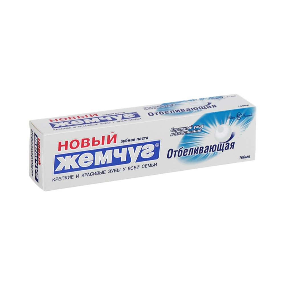 Зубная паста Новый Жемчуг Отбеливающая 100мл, шт