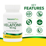 NaturesPlus, Мелатонин, 10 мг, 90 таблеток