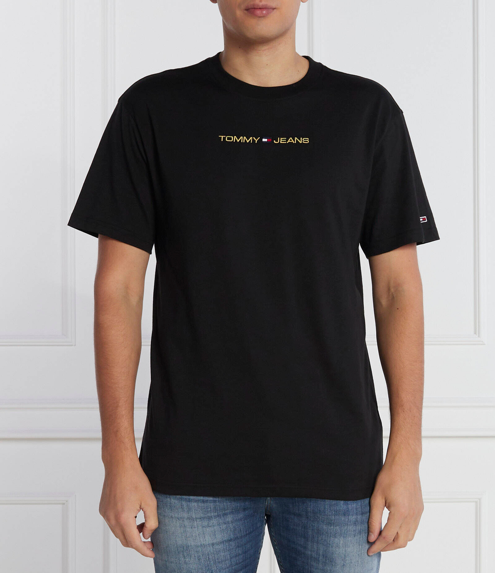Футболка GOLD LINEAR Tommy Jeans - черный(DM0DM17728)