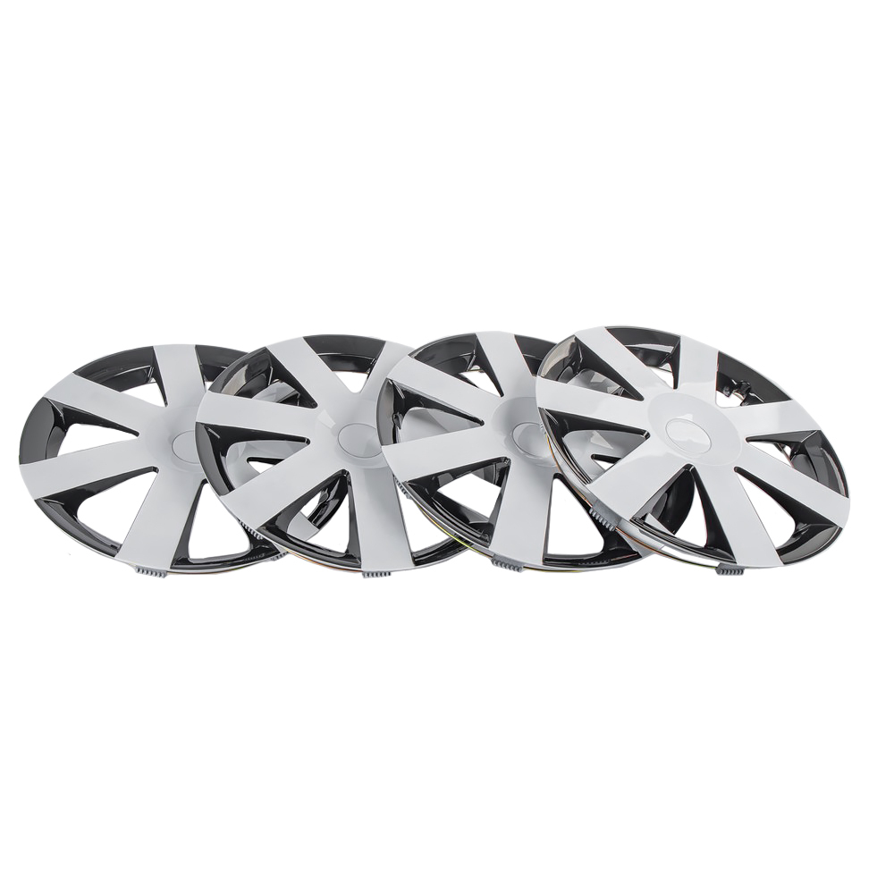 Колпаки R14 Andromeda 4шт (бело-черные) ABS-пластик ARNEZI A0702071