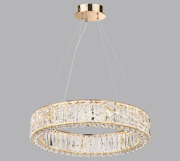 Подвесная хрустальная светодиодная люстра 70W 3700К 5071/70L золото Version Odeon Light