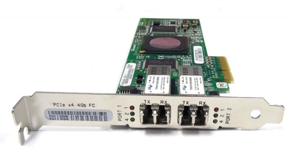 Контроллер QLogic PCIe x4 4Gb Fibre Channel HBA PX2510401-50