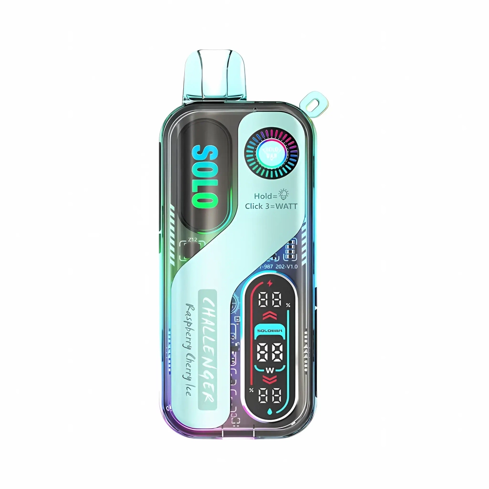 SOLOBAR SOLO 30K — Raspberry Cherry Ice (5% nic)