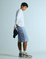Мужские фактурные джинсовые бермуды super baggy fit - BERSHKA