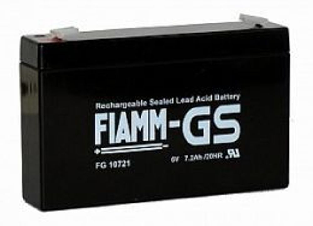 Аккумулятор FIAMM FG10721 ( 7,2Ач / 6В ) AGM