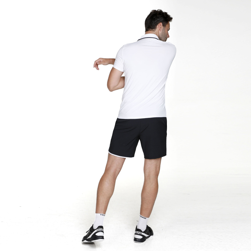 Мужское теннисное поло Racket Roots Teamline Polo Men - White