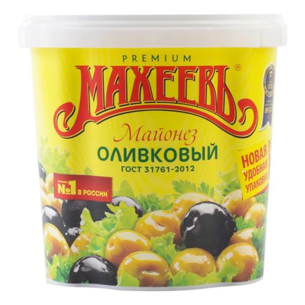 Майонез Махеевъ Оливковое 50,5% ведро 800г