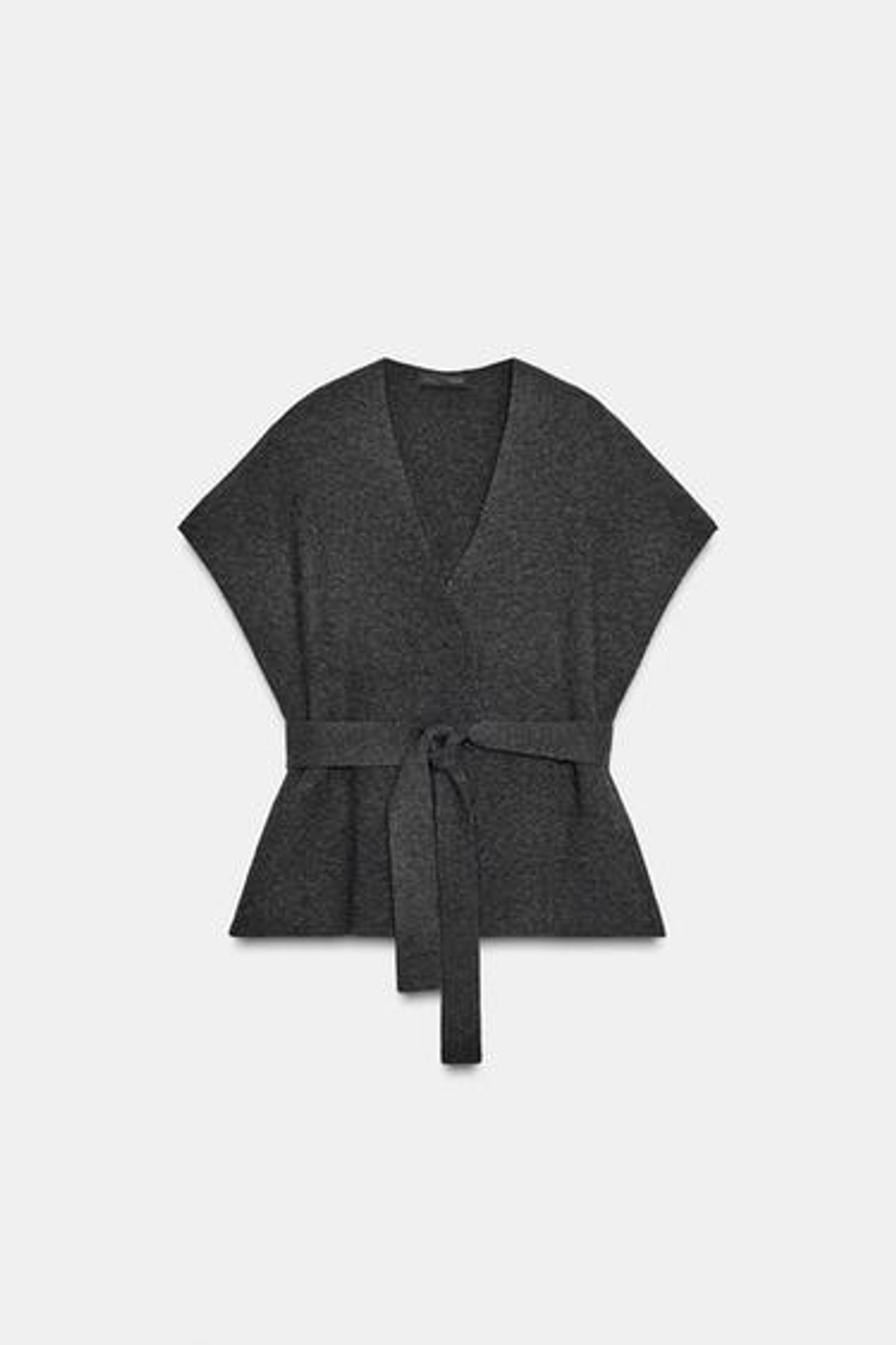 ТРИКОТАЖНЫЙ ЖИЛЕТ С ПОДВЯЗКАМИ - ZARA