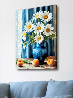 Картина Цветы у окна для интерьера 50x70см 1шт.