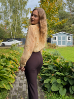 Рубашка Fleur желтый цветок ( предзаказ к 28 сентября)