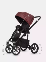 Коляска  OZON (3 в 1) (RIKO BASIC) 04 коричневый