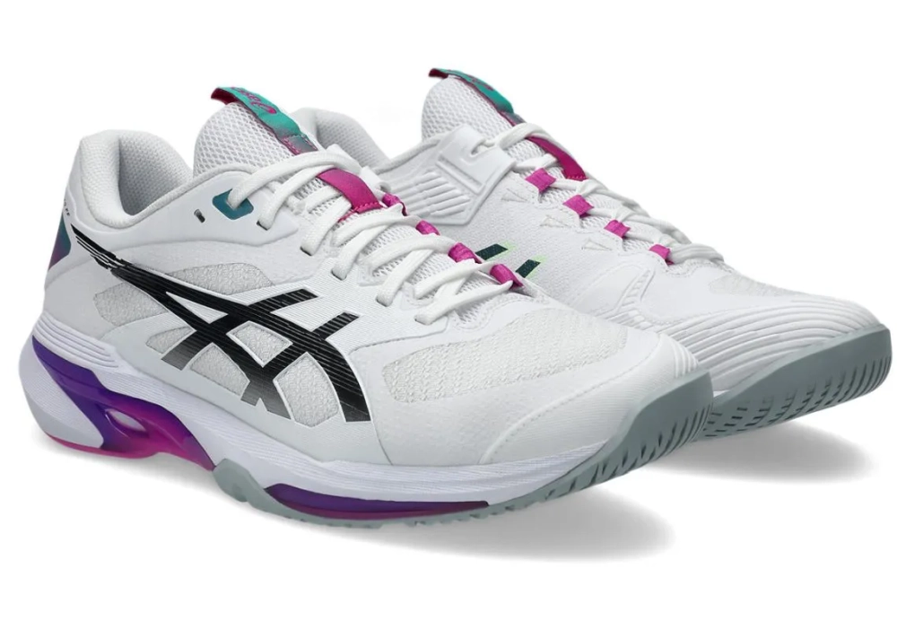 Теннисные кроссовки Asics Solution Speed FF 4 - white/digital sakura