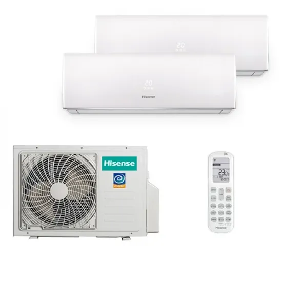Мультисплит система на 2 комнаты Hisense AMS-09UW4RVEDB00 x 2 / AMW2-18U4RXC