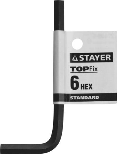 STAYER STANDARD, 6 мм, имбусовый ключ (27405-6)