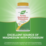Nature's Way, Krebs, комплекс магния и калия, 120 веганских таблеток