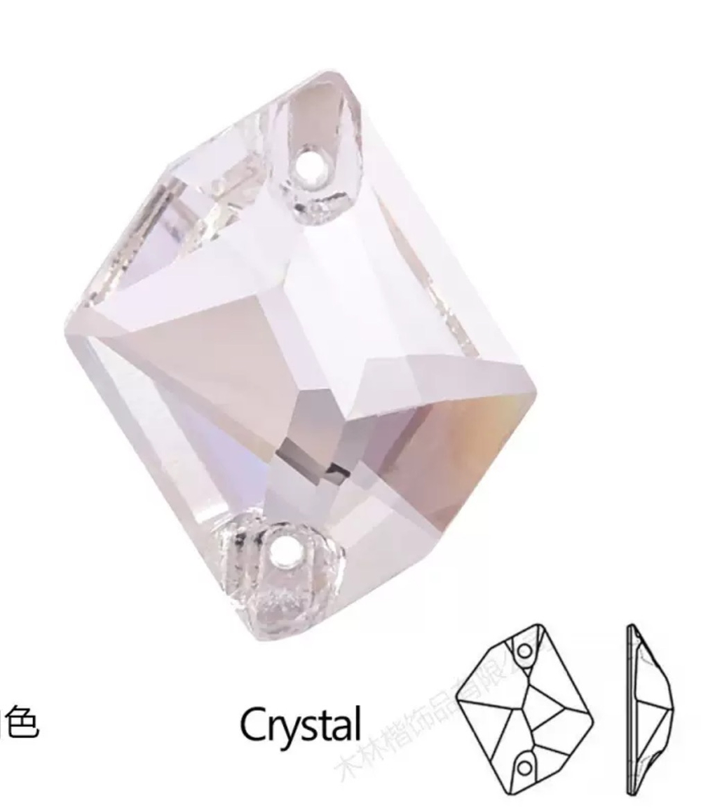 Стразы пришивные, Cosmic, Crystal, 001, 13*17mm, (96 ea/pkg), 5A+, (F2)