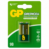 Элементы питания (батарейка) Крона GP 1604G UE1 Greencell (блистер 1 шт.)