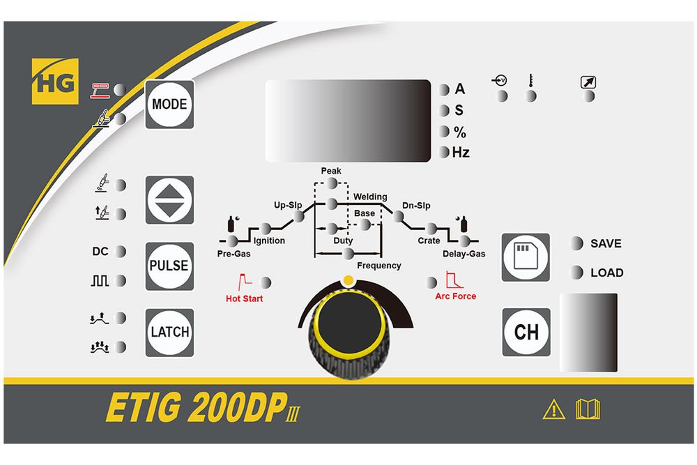 Аппарат аргонодуговой сварки HUGONG ETIG 200DP III - [220В / 10-200А / TIG]