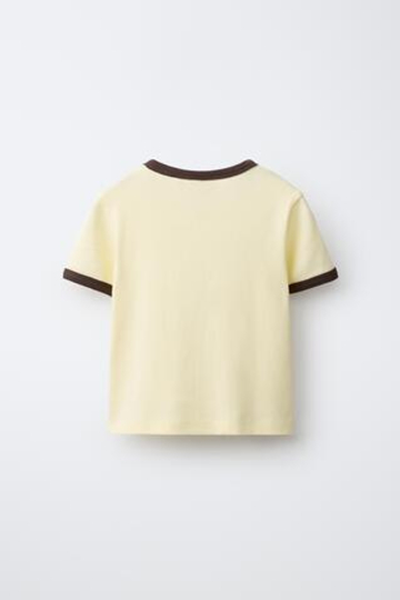 ZARA ФУТБОЛКА С ПРИНТОМ PINOCCHIO © DISNEY, ВАНИЛЬНЫЙ