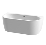 Ванна акриловая 180х80 Cezares SLIM WALL-180-80-60-W37-SET
