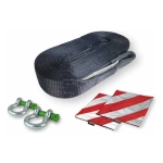 Буксировочный динамический трос PROFESSIONAL 10 т, 6 м, 2 скобы HITCH SZ071511