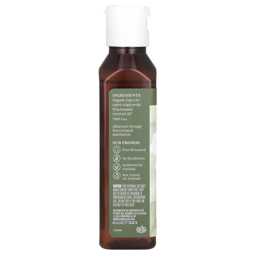 Aura Cacia, Органическое масло для тела, фракционированное кокосовое масло, 118 мл