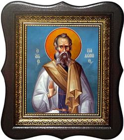 Пахомий Великий Преподобный. Икона на холсте в киоте