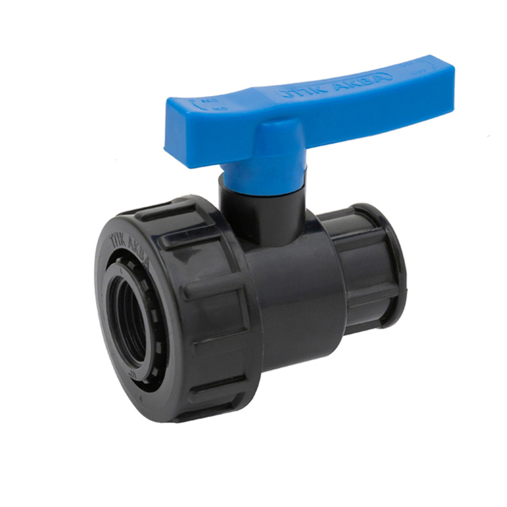 Кран шаровой вн/вн 1 1/2" - 1 1/2" ПЭ PN16 ТПК-АКВА